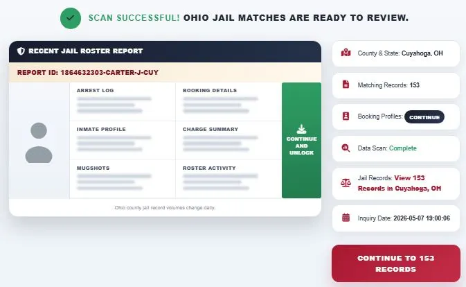 Ohio Jail Search Latest Roster